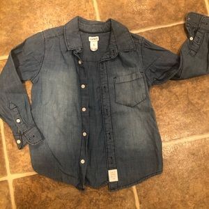 🔴SOLD🔴Girls Carters Denim Button Up